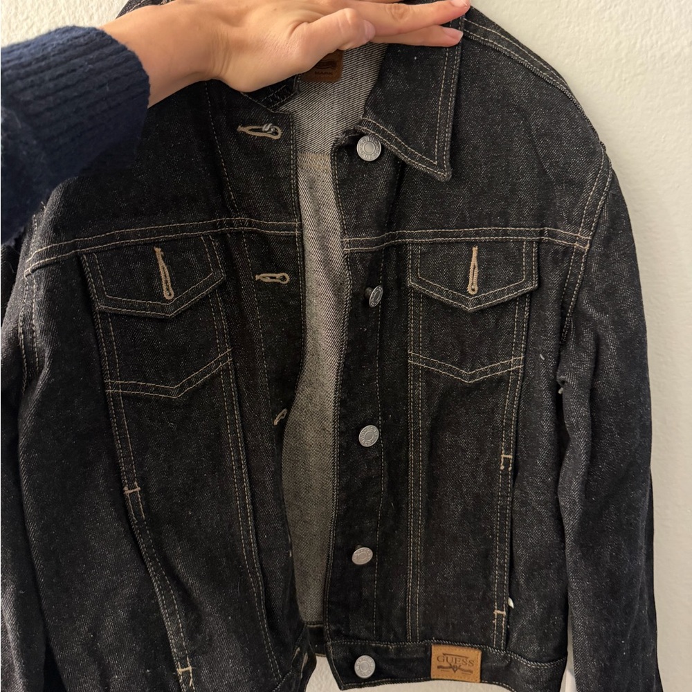 Guess Charcoal Denim Jacket